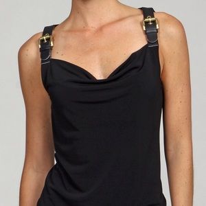 Michael Kors Drape Buckle Tank